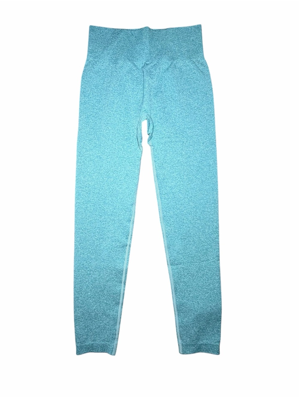 OQQ Seamless High Waisted Leggings Medium Teal Yoga Gym Activewear